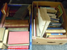 A crate of vintage and antique books,novels,reference books and more.