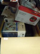 A selection of audio devices including Kenwood radio LG Multi DVD Rewriter , Sony and similar