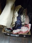 A selection of mens good quality clothing,including Lee Cooper,Rip curl, Levi,The North face and