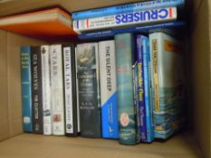 A selection of maritime sailing and navy related guide and reference books