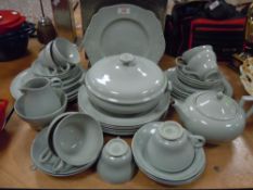 A part tea service by Wedgwood Etruria and Barlaston in the Windsor Grey design