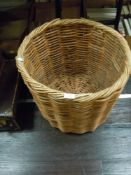 A large log basket.