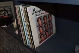 A mixed lot of LP records.