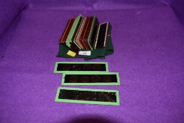 A selection of magic lantern slides.