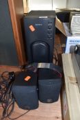 A Sony surround system and pair of Sentry headphones