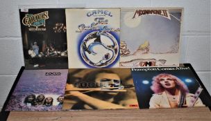 A lot of Camel , Caravan and Peter Frampton records - progressive rock interest