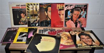 A lot of twelve various Rock 'n' Roll albums