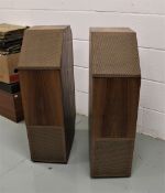 An exceptionally rare set of vintage Lowther floor standing speaker cabinets - great condition and