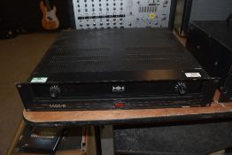 A vintage HH S500-D power amplifier