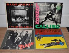 A lot of four original UK Clash pressings - Punk interest