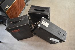 A pair of HH mini horns, with vinyl covers