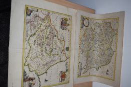 Maps. Antiquarian. Northern Counties. Titled - Provincia Eboracensis Yorkeshire. Ioan Ianssonium.