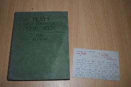 Children's. Enid Blyton - Plays for Younger Children. Loosely tipped-in is an Enid Blyton headed