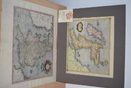 Maps. Antiquarian. British Isles. Titled - Anglia Regnum. Attributed to Gerard Mercator as a late