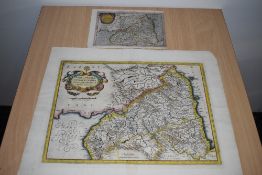 Maps. Antiquarian. Northern Counties. Titled - Northumbria, Cumberlandia, et Dunelmensis