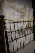 A reproduction Victorian style bed frame, Queen size, includes 180cm mattress