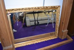 A gilt frame wall mirror, approx. 67 x 97cm