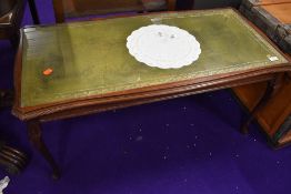 A reproduction coffee table