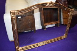 A modern overmantel mirror, in the classic style , width approx. 130cm