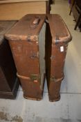 A vintage travel trunk