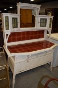 An Arts & Crafts painted dressing table, in the style of Shapland and Petter or similar, having