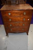 An early 20th Century Regency revival chest commode, width approx. 68cm