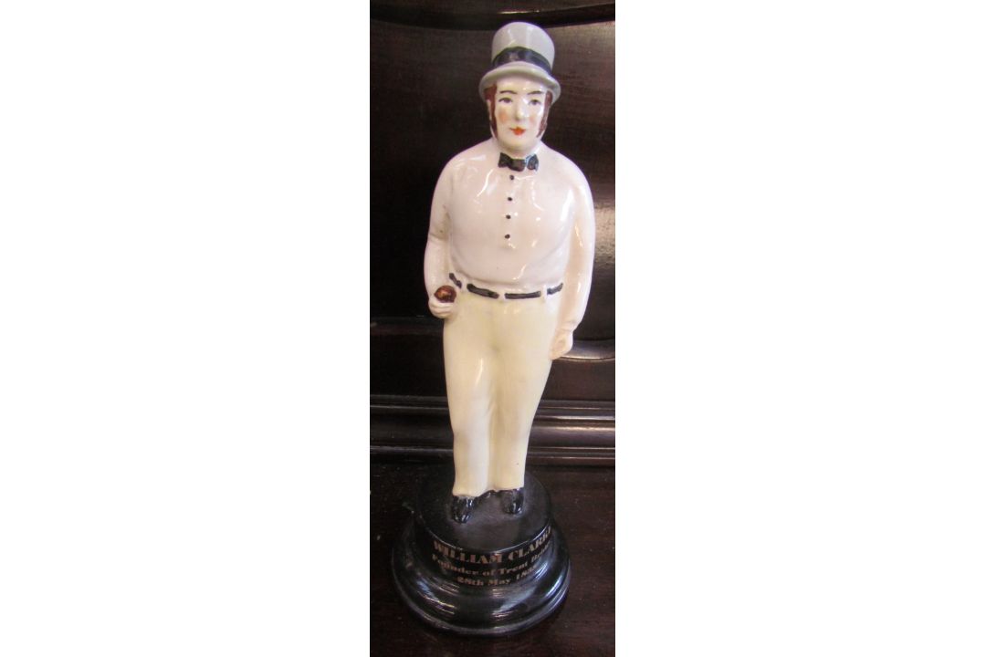 A pottery model of “William Clarke,