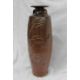 A studio pottery twin handled vase, with a brown ground and incised leaf and floral decoration, - Image 4 of 7