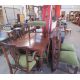 A Victorian mahogany extending dining table with rounded corners on tapering reeded legs, - Image 3 of 3