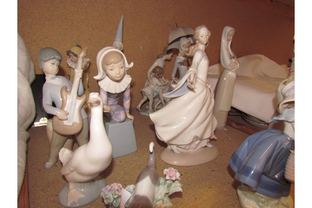 Assorted Lladro and Nao porcelain figures including young ladies, children, animals etc - Image 2 of 3