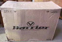 A Harrier Viking Eco-Power folding electric bicycle in black, in original box, unused