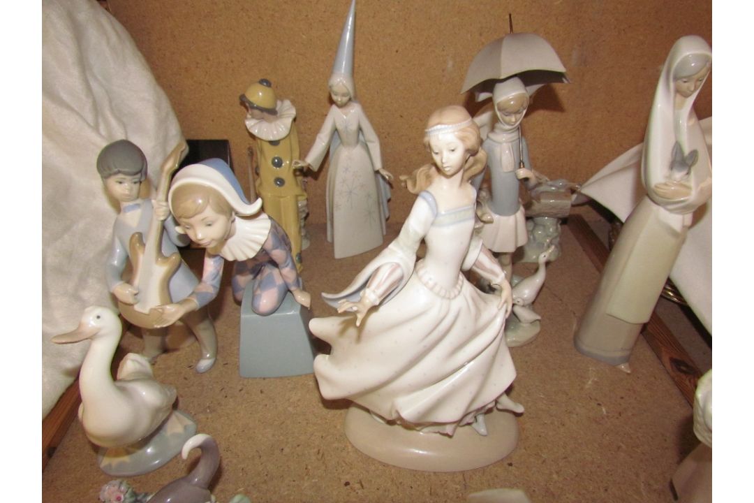 Assorted Lladro and Nao porcelain figures including young ladies, children, animals etc - Image 3 of 3