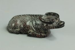 A Chinese Hardstone Water Buffalo Carving