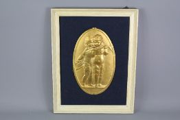 Four 19th Century French Gilt Brass Plaques