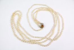 Antique Graduated Pearl Necklace