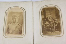 Leather Album containing Carte de Visite