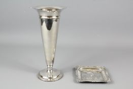 A Silver Art Nouveau Ring Tray