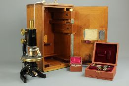 E. Leitz Wetzlar Monocular Microscope