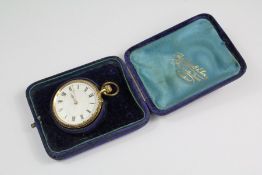 An 18ct Continental Self-Winding Open-Face Pocket Watch