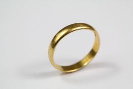 22 ct Yellow Gold Wedding Band
