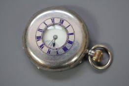 Hamilton & Inches Silver Half-Hunter Pocket Watch
