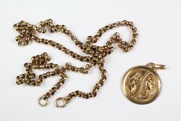 A 9ct Yellow Gold Chain
