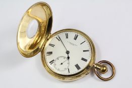 W. Bryer & Sons London 18ct Yellow Gold and Enamel Pocket Watch
