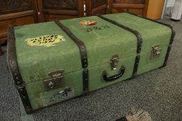 Vintage Green Travelling Trunk