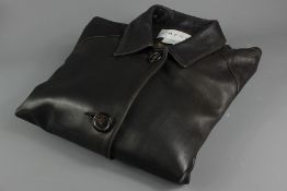 Jaeger Brown coloured 3/4 Leather Car Coat