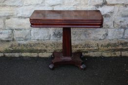 A Victorian Mahogany Card/Games Table