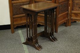 A Mahogany Effect Nest of Tables