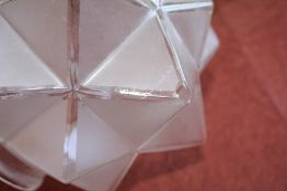 An Art Deco Walther and Sohne Lamp and Shades