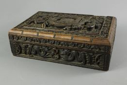Carved Chinese Wooden Box