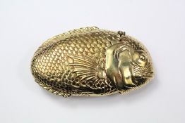 An 18ct Gold-Plated Vesta Case